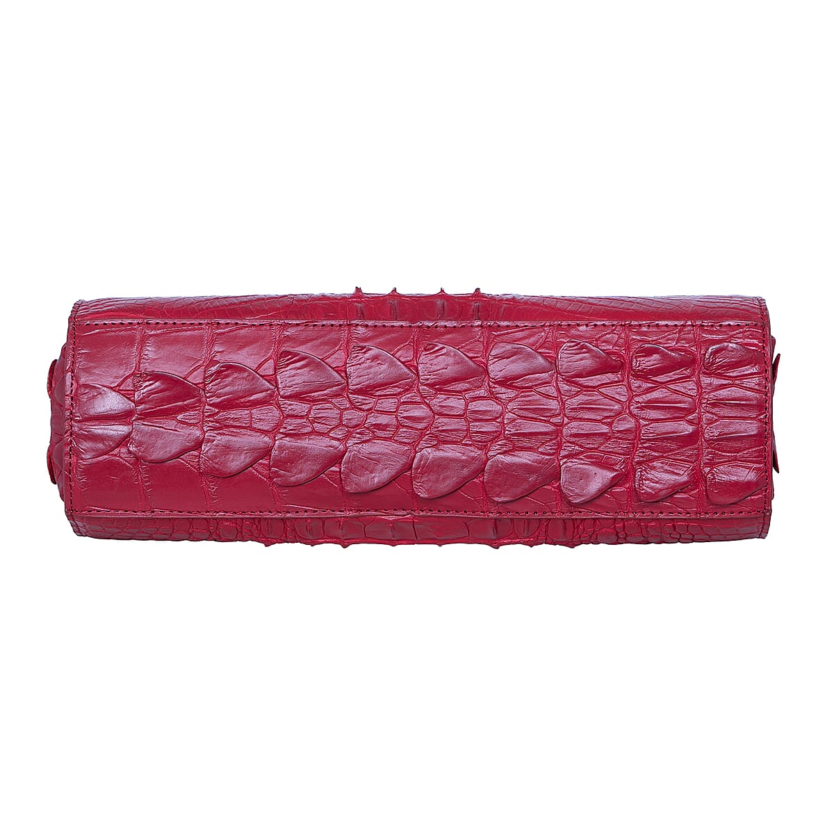 The Grand Pelle Red Crocodile Crocodile Genuine Leather Crossbody Bag image number 6