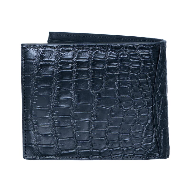 Closeout The Grand Pelle Black Crocodile Genuine Leather Wallet