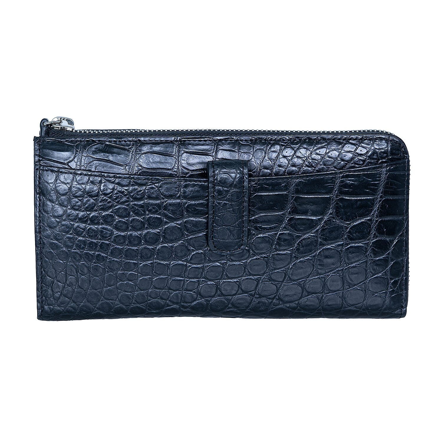 Closeout The Grand Pelle Black Crocodile Genuine Leather Long Wallet