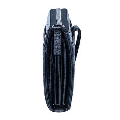 Closeout The Grand Pelle Black Crocodile Genuine Leather Long Wallet