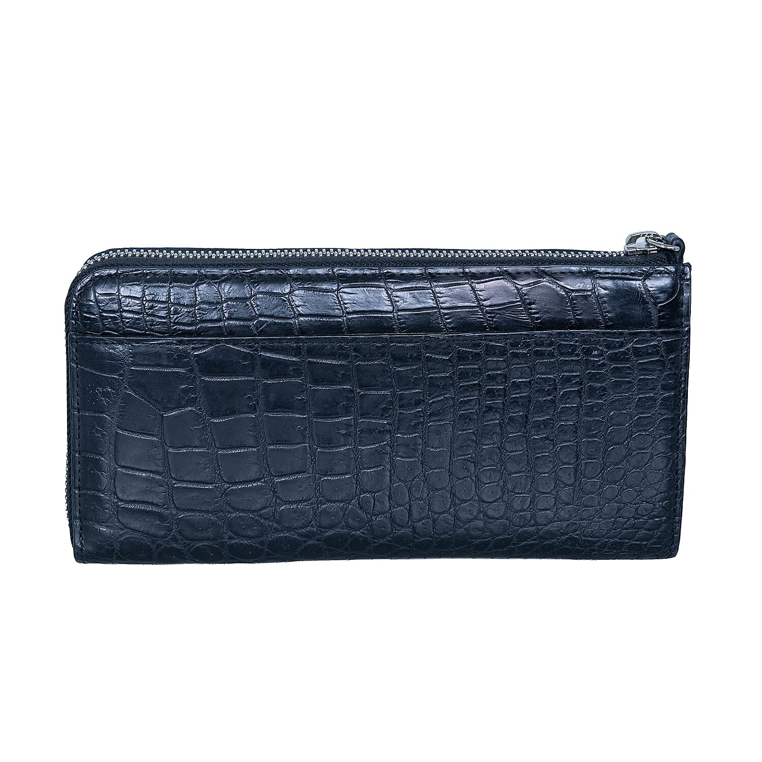 Closeout The Grand Pelle Black Crocodile Genuine Leather Long Wallet