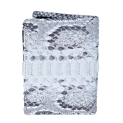 Closeout The Grand Pelle Natural Genuine Python Leather Slide Buckle Belt (51 Inch- L/XL) and Wallet