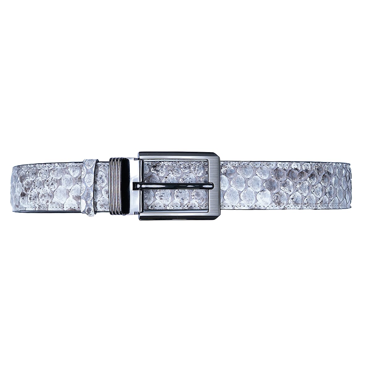 Closeout The Grand Pelle Natural Genuine Python Leather Pin Buckle Belt (51 Inch- M/L) and Wallet image number 4