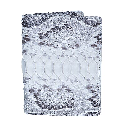 Closeout The Grand Pelle Natural Genuine Python Leather Pin Buckle Belt (51 Inch- M/L) and Wallet