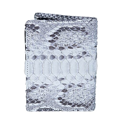 Closeout The Grand Pelle Natural Genuine Python Leather Pin Buckle Belt (51 Inch- M/L) and Wallet