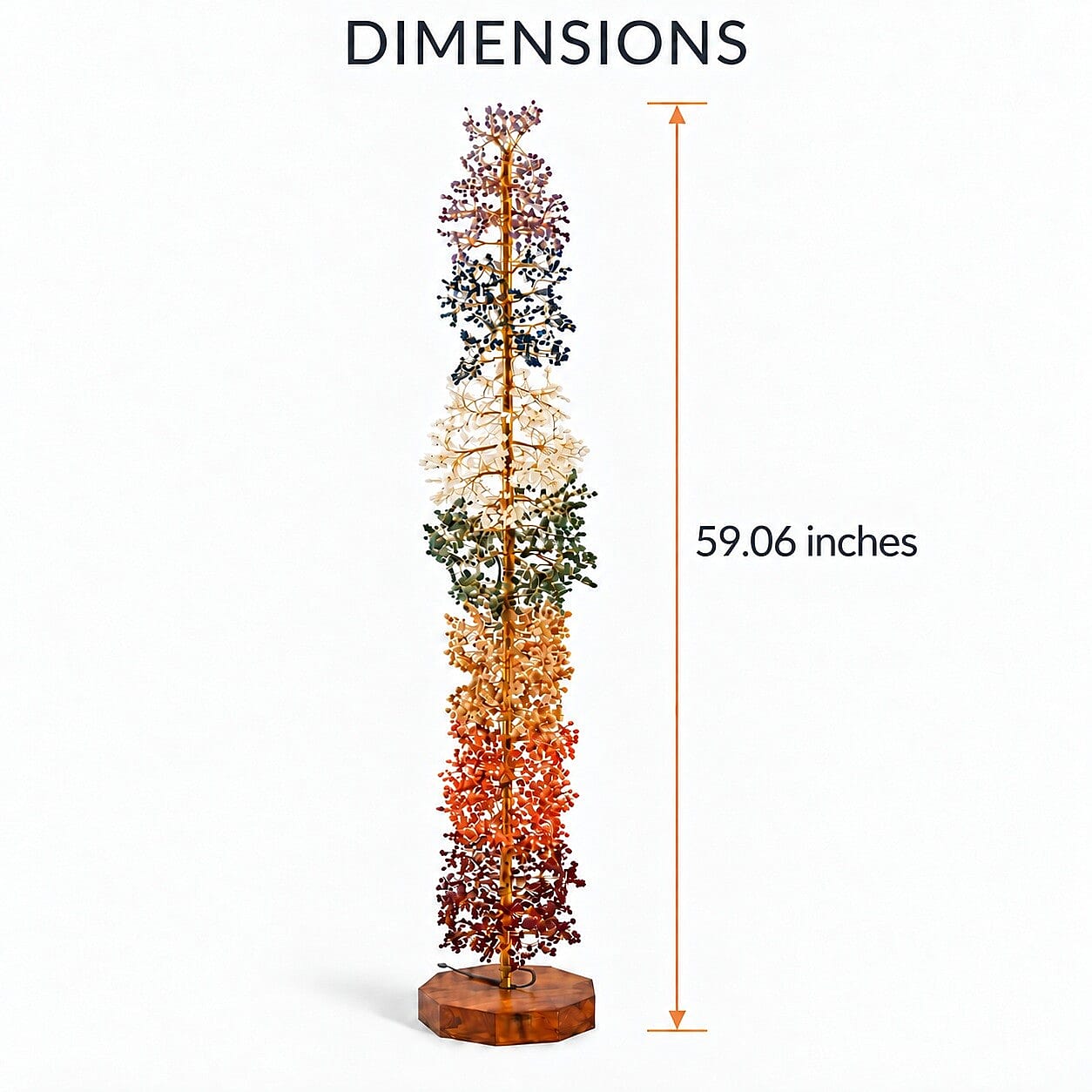 Livmore Multi Color Bliss and Beyond Wish Tree 7 Chakra 5000 Beaded