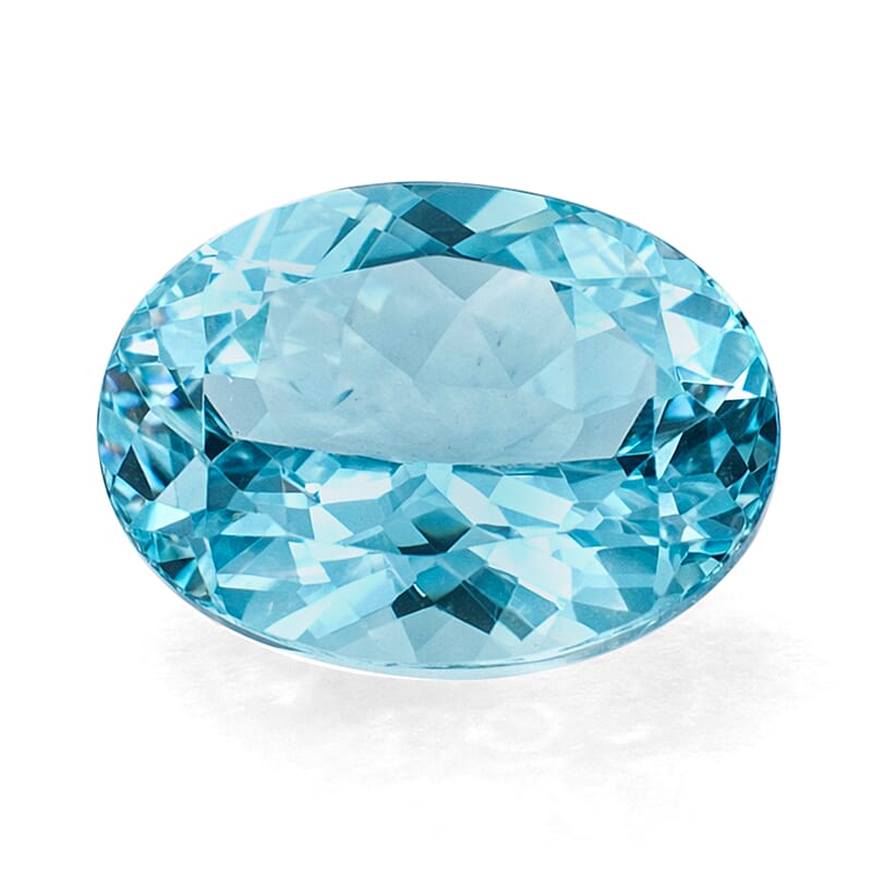 AAAA Betroka Blue Apatite (Ovl 8x6 mm) 1.10 ctw