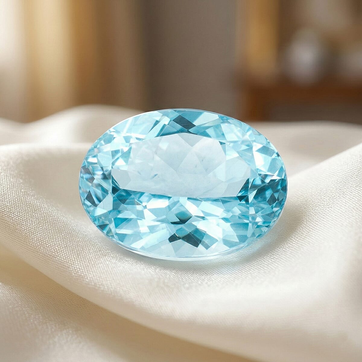 AAAA Betroka Blue Apatite (Ovl 8x6 mm) 1.10 ctw image number 1