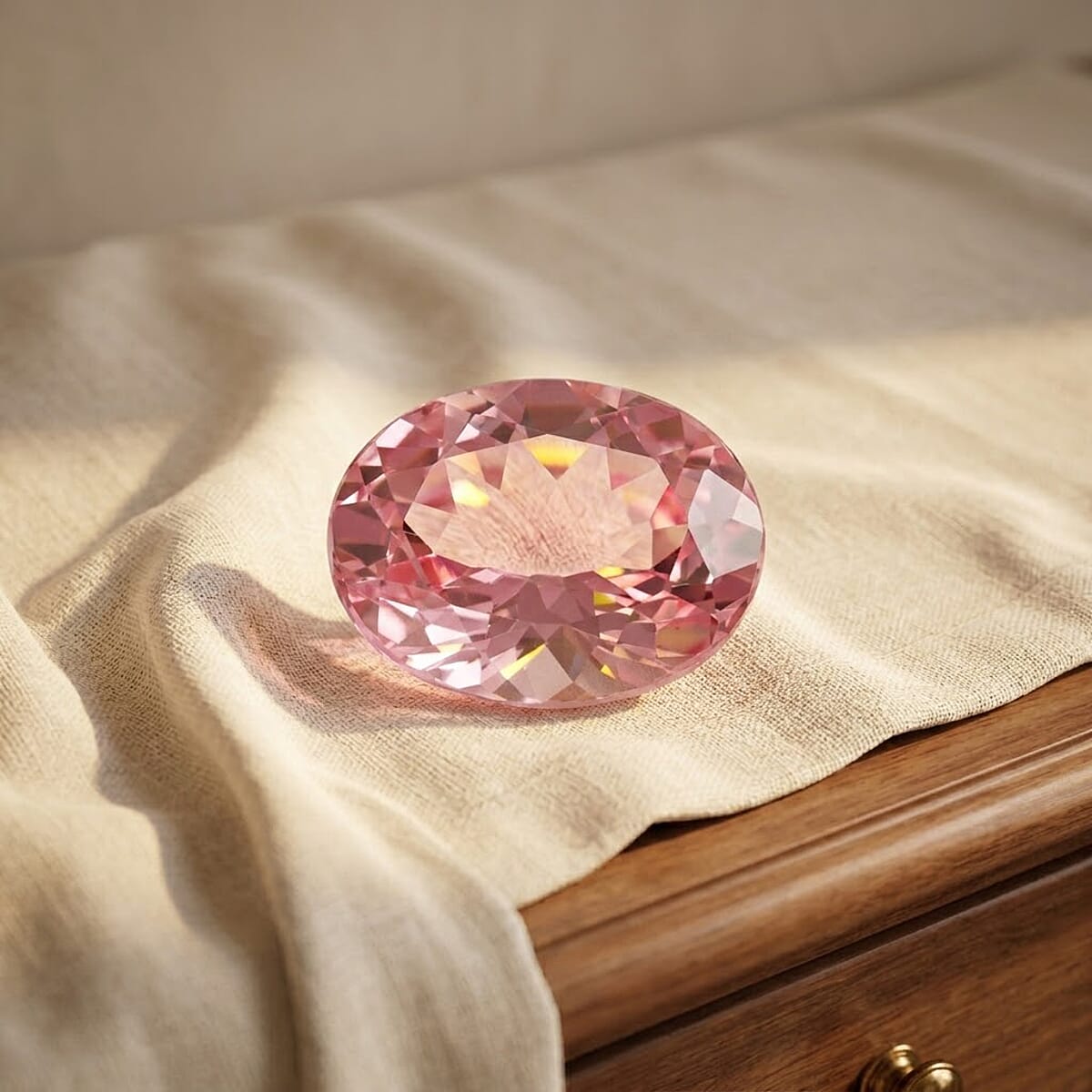 Certified & Appraised AAAA Palmeiras Pink Morganite (Ovl 10x8 mm) 2.00 ctw image number 1