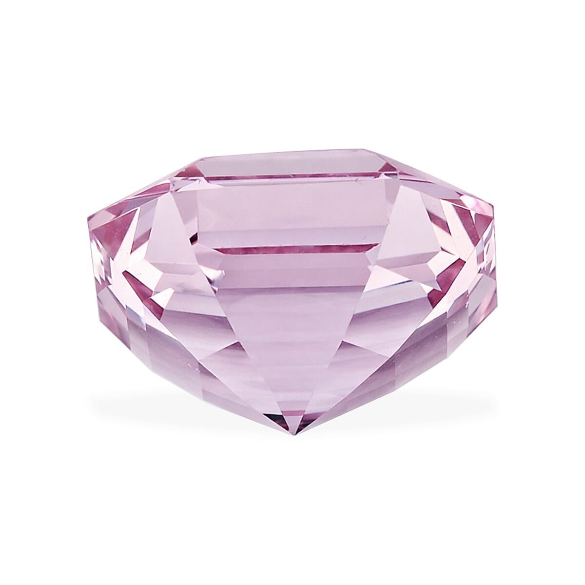 Certified & Appraised AAAA Asscher Cut Palmeiras Pink Morganite (Sqr 8x8 mm) 2.00 ctw image number 2