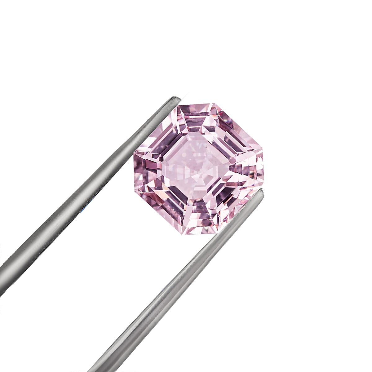 Certified & Appraised AAAA Asscher Cut Palmeiras Pink Morganite (Sqr 8x8 mm) 2.00 ctw image number 4