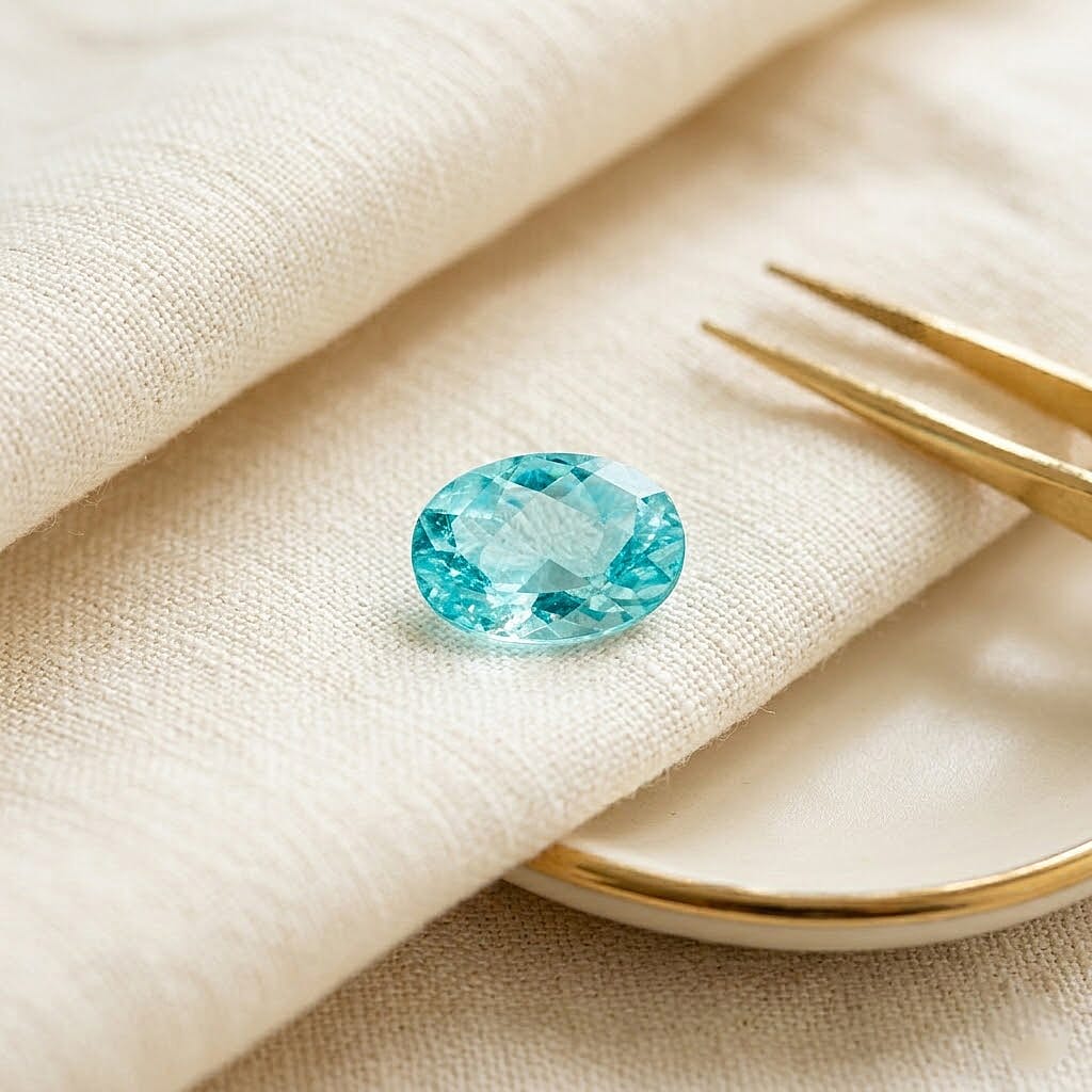 Gem Hunter Collection Certified and Appraised AAAA Paraiba Tourmaline (Ovl Free Size) 1.20 ctw