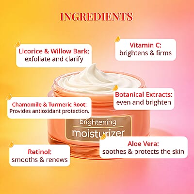 Beauty Solution Vitamin C Radiance Brightening Moisturizer (1.7oz) Made in US