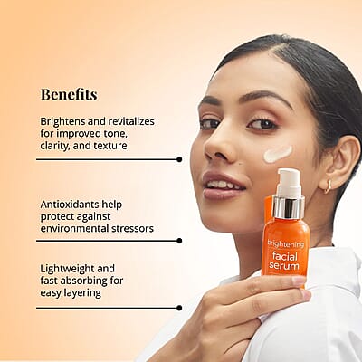 Beauty Solution Vitamin C Radiance Brightening Facial Serum (1oz) Made in US