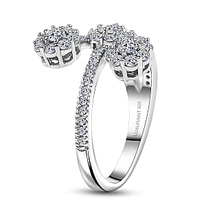 Luxuriant Lab Grown Diamond G-H SI 1.00 ctw Ring in Rhodium Over Sterling Silver (Size 6.5) (Del. In 10-12 Days)