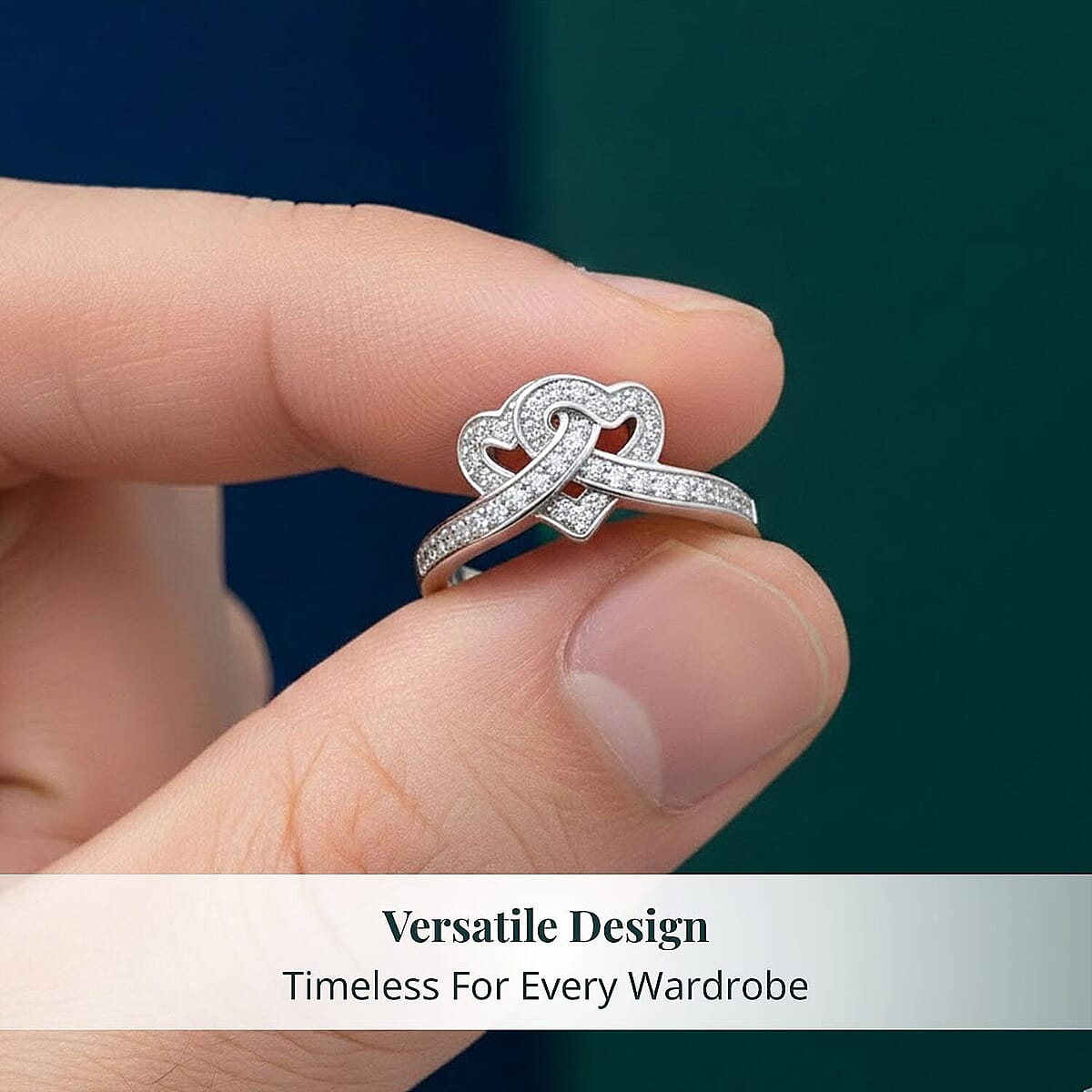 Luxuriant Lab Grown Diamond (G-H, SI) Ring in Rhodium Over Sterling Silver (Size 10.0) 0.30 ctw image number 5