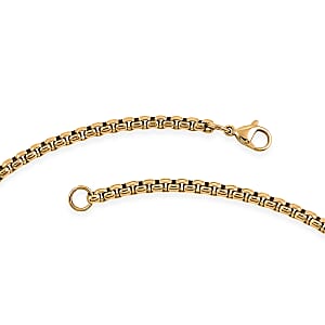 Tigers Eye Double Layer Necklace (22 Inches) in ION Plated YG Stainless Steel 1.50 ctw