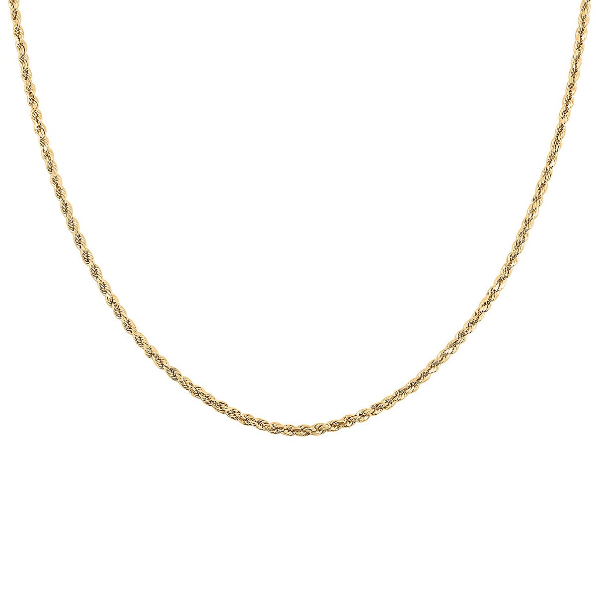 3mm Diamond-cut Rope Chain Necklace in 14K Yellow Gold 5.4 Grams (22 Inches) image number 1