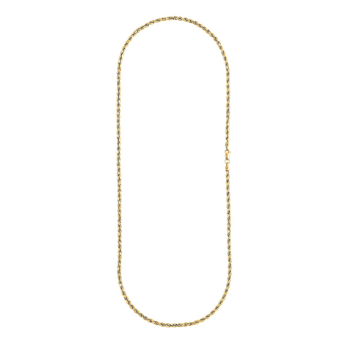 3mm Diamond-cut Rope Chain Necklace in 14K Yellow Gold 5.4 Grams (22 Inches) image number 4