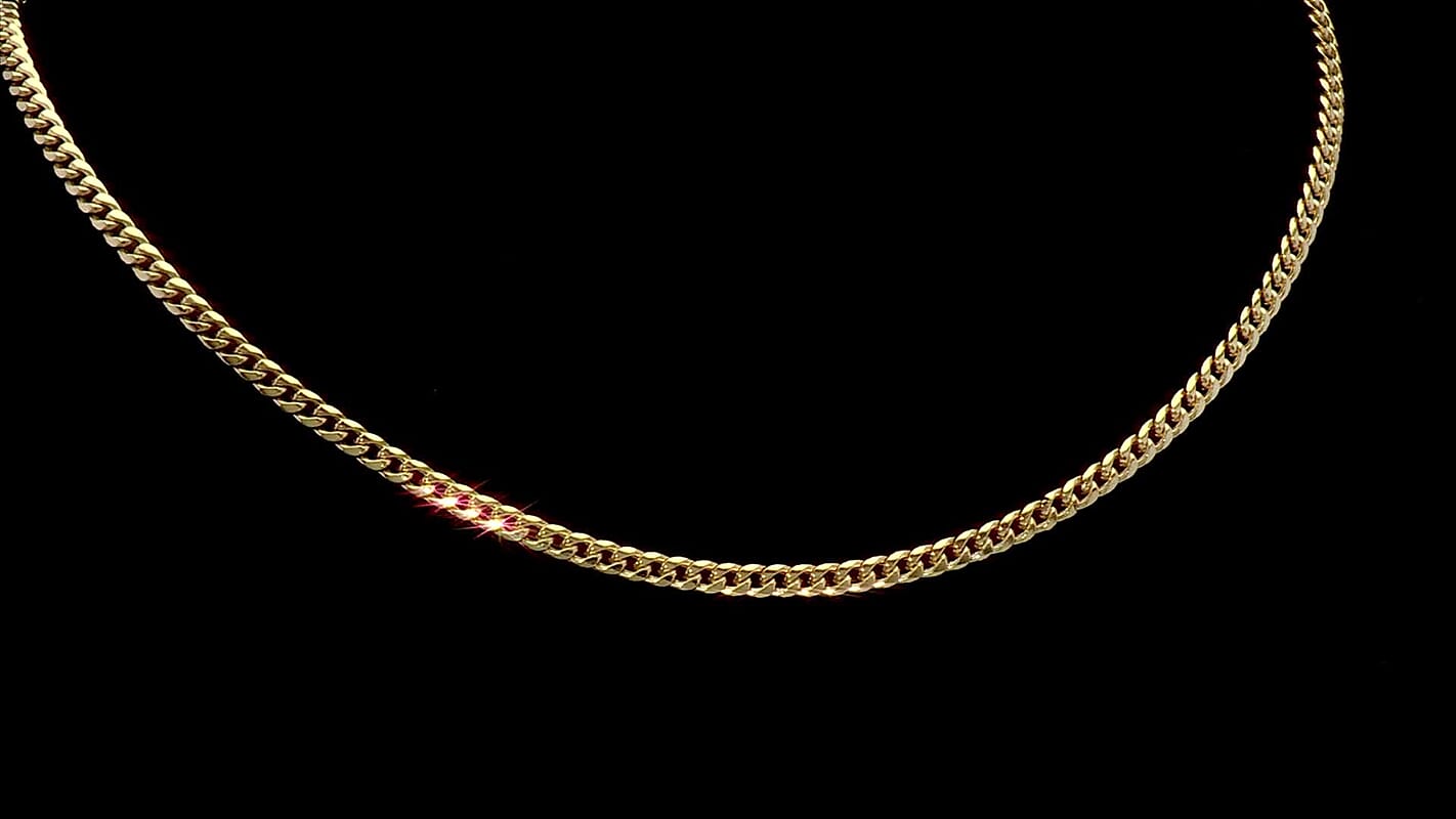 3.5mm Miami Cuban Necklace in 10K Yellow Gold 6.5 Grams 20 Inches
