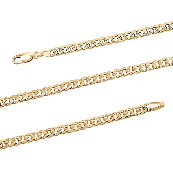 3.5mm Miami Cuban Necklace in 10K Yellow Gold 7 Grams 22 Inches