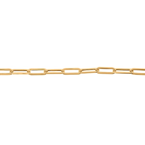3mm Paperclip Chain Bracelet in 10K Yellow Gold (7.00 In) 1.4 Grams