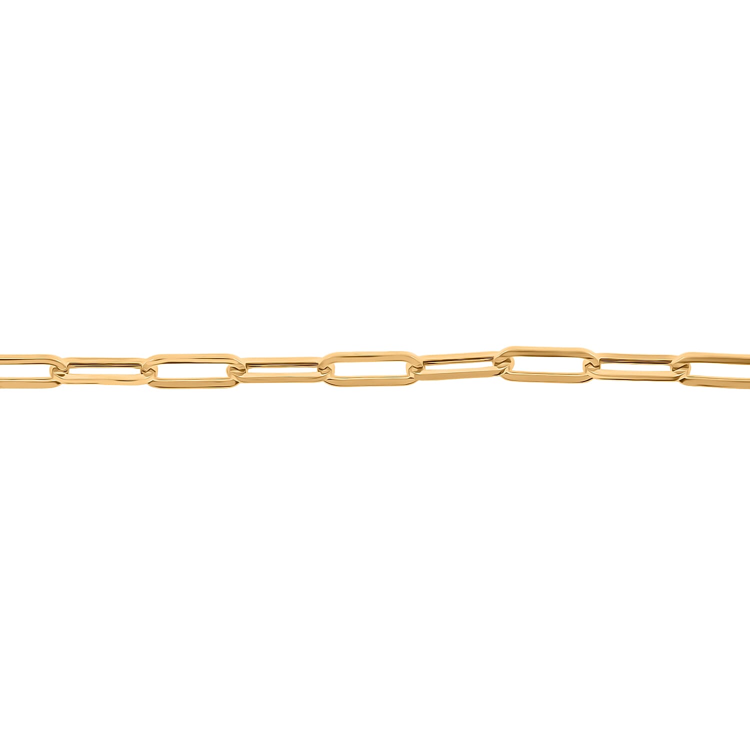 3mm Paperclip Chain Bracelet in 10K Yellow Gold (8.00 In) 1.6 Grams