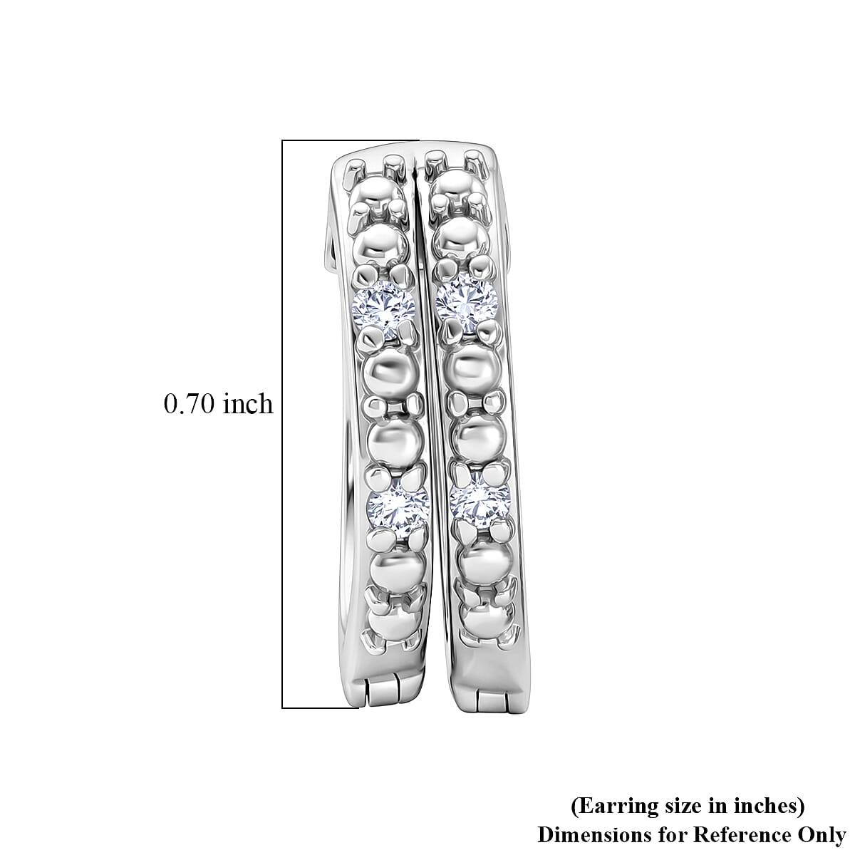 Luxuriant Lab Grown Diamond G-H SI 0.25 ctw Earrings in Rhodium Over Sterling Silver (Del. In 10-12 Days) image number 4