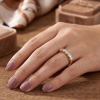 Yellow Gold Over Sterling Silver / 10 - Product card gallery slide 2 (10178478899513)