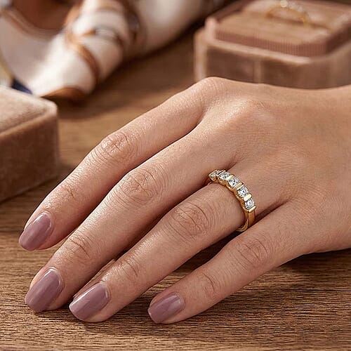 Yellow Gold Over Sterling Silver / 10 - Product card gallery slide 2 (10178478899513)