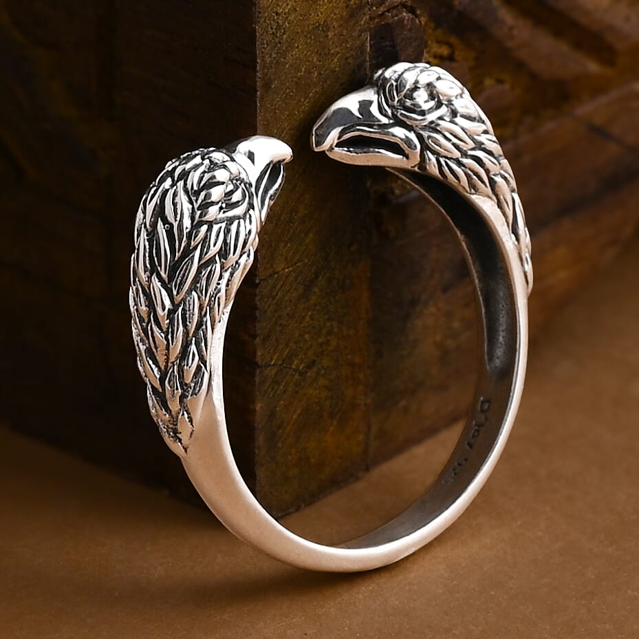 D'Joy Bali Legacy Egle Ring in Sterling Silver (Size 5.0) 3.80 Grams
