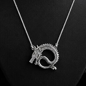 D'Joy Bali Legacy Dragon Necklace in Sterling Silver 20 Inches 7.90 Grams