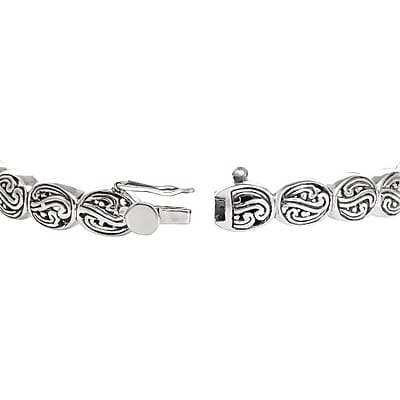 D'Joy Bali Legacy Ethiopian Welo Opal 1.50 ctw Bangle Bracelet in Sterling Silver (7.25 In)
