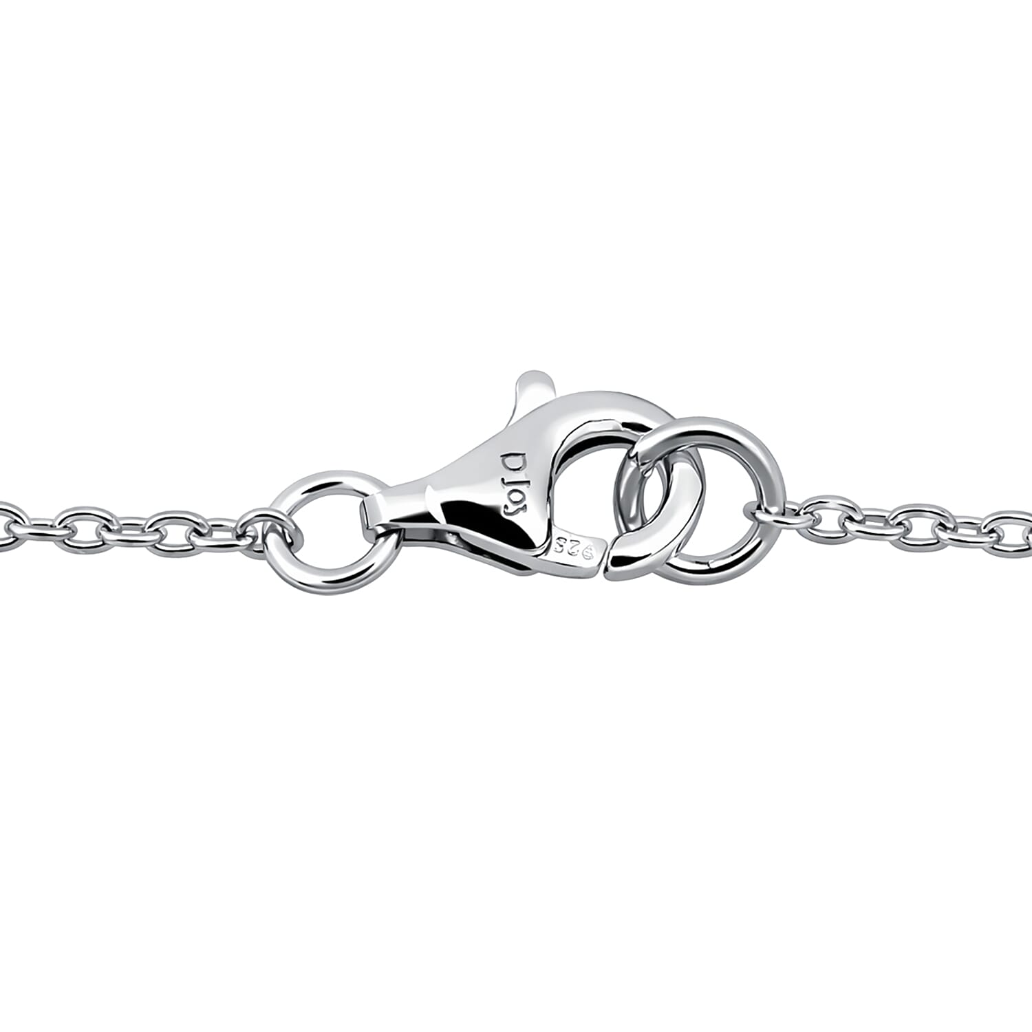 D'Joy Premium Multi-Tourmaline and White Zircon 13.00 ctw Line Necklace in Rhodium Over Sterling Silver 18 Inches