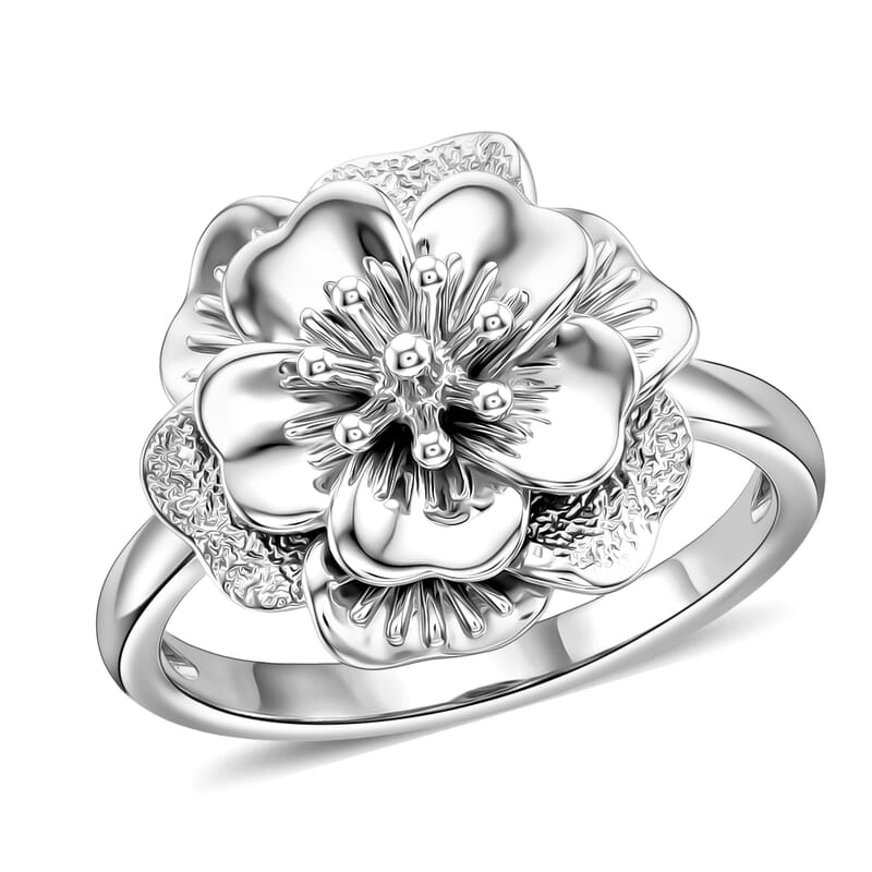 Bloom of Power Ring in 950 Palladium (Size 6.0) 4.75 Grams
