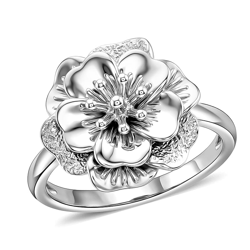 Bloom of Power Ring in 950 Palladium (Size 6.0) 4.75 Grams