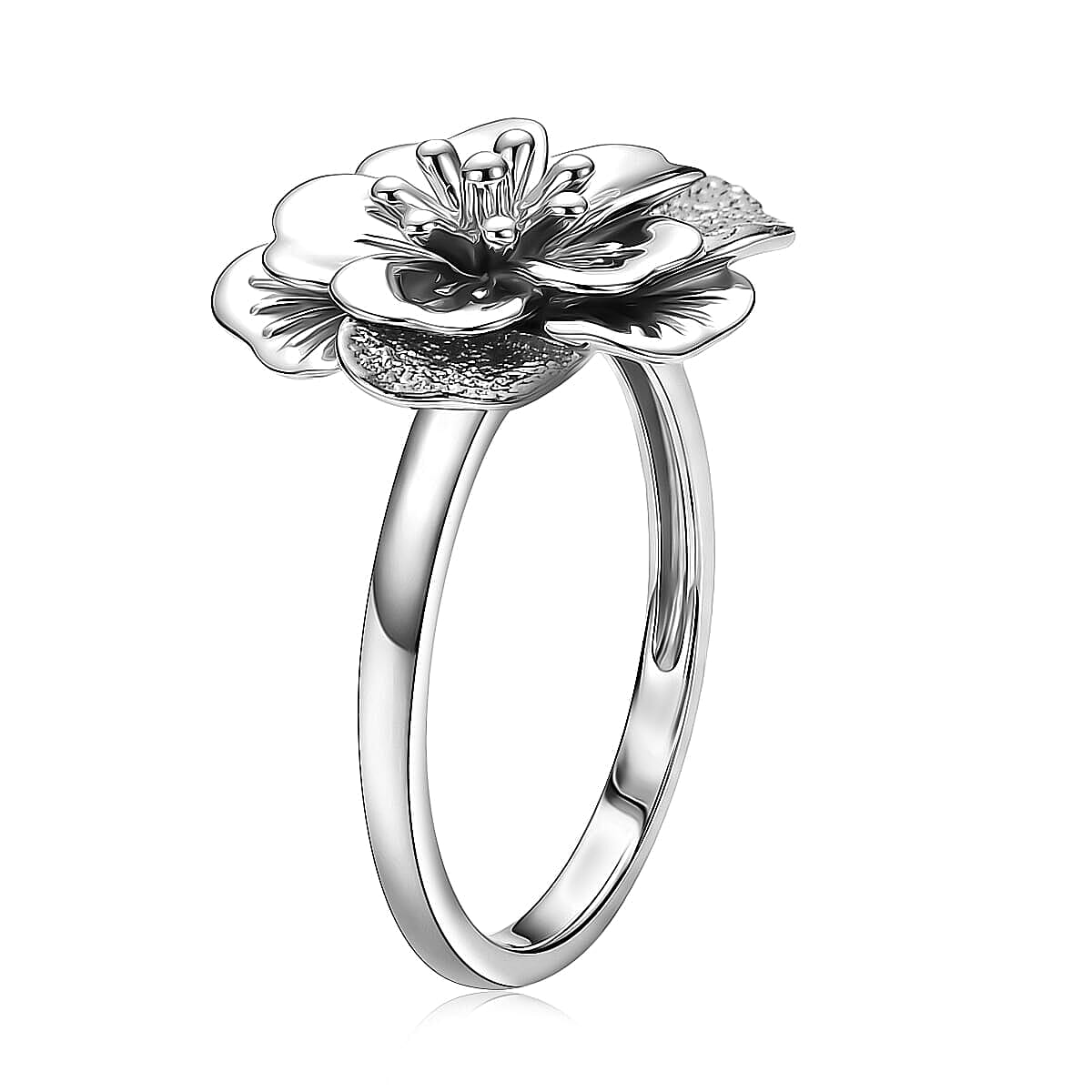 Bloom of Power Ring in 950 Palladium (Size 6.0) 4.75 Grams