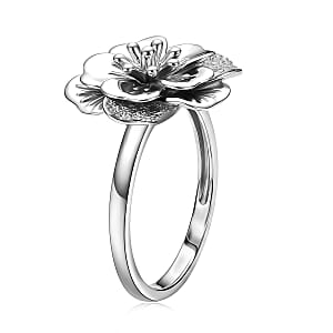 Floral Ring 950 Palladium (Size 7.0) 4.07 Grams