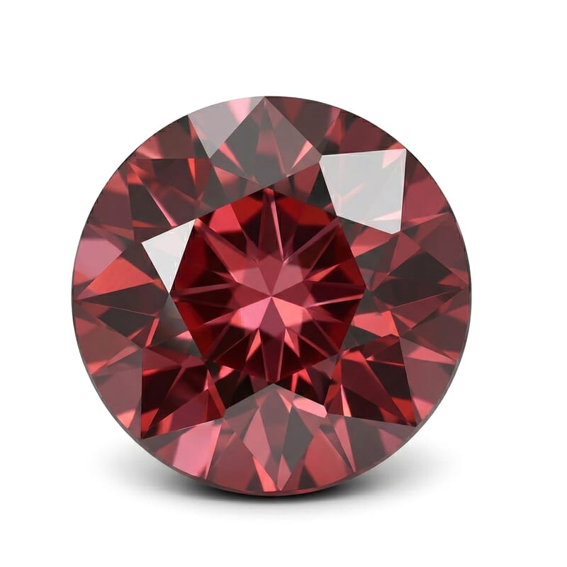 AAAA Raspberry Zircon (Rnd 6 mm) 1.20 ctw