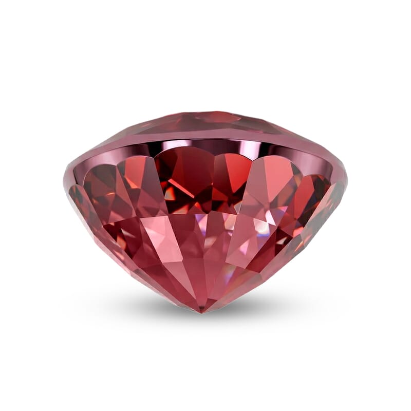 AAAA Raspberry Zircon (Rnd 6 mm) 1.20 ctw