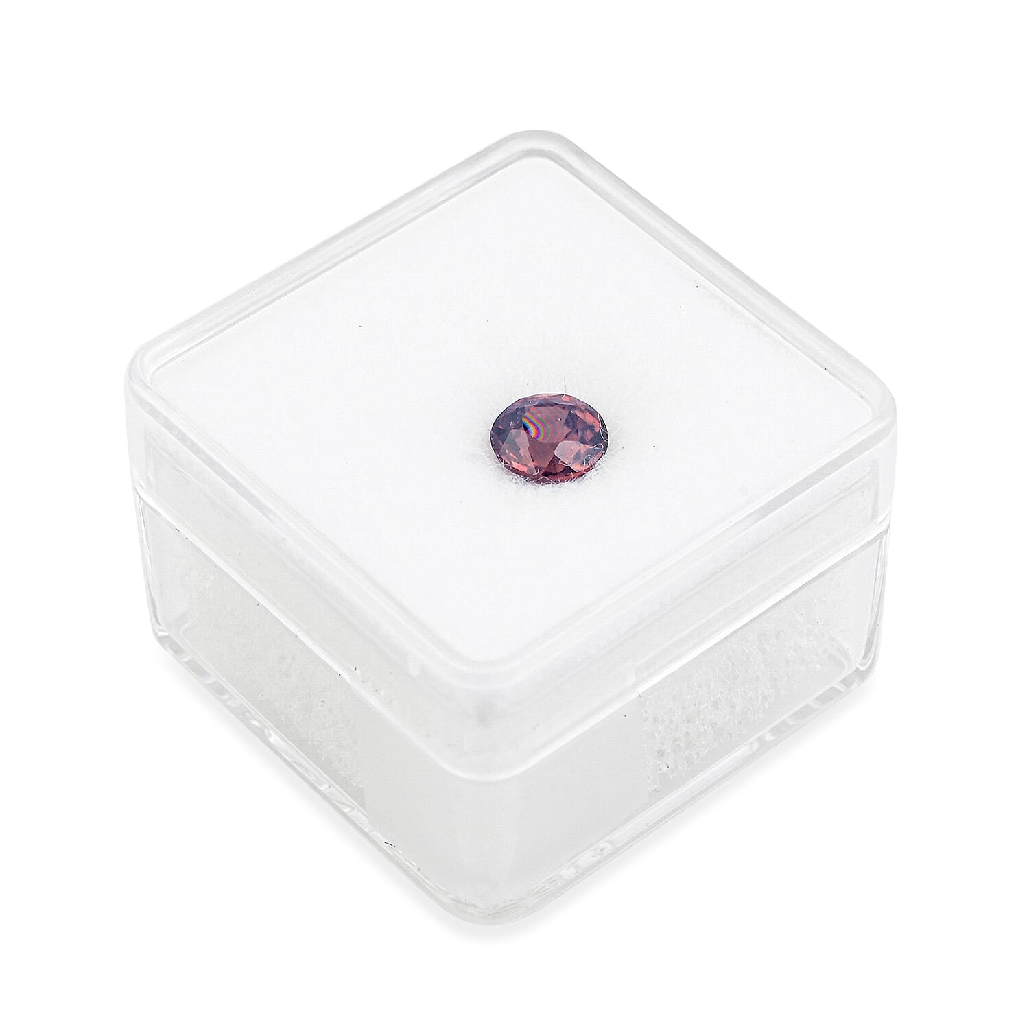 AAAA Raspberry Zircon (Rnd 6 mm) 1.20 ctw