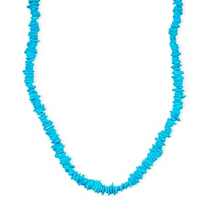Sleeping Beauty Turquoise 13.50 ctw Beaded Necklace (18 Inches)