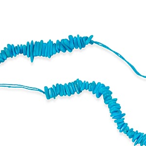 Sleeping Beauty Turquoise 13.50 ctw Beaded Necklace (18 Inches)