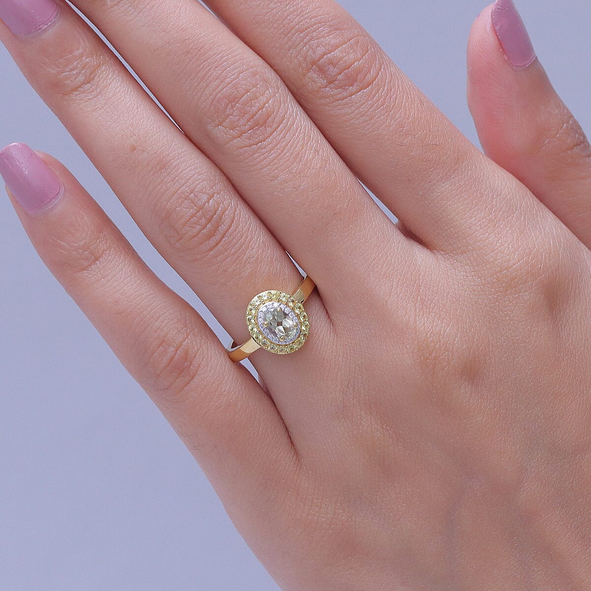 D'Joy AAA Turkizite, Multi Gemstone Ring in 18K Vermeil YG Over Sterling Silver (Size 10.0) 1.25 ctw image number 2