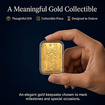24K Golden Birth of Jesus Christan Emboss Sheet (31x45.5mm) 10mg - Product card gallery slide 4 (10178480046393)