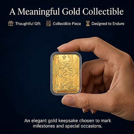 24K Golden Birth of Jesus Christan Emboss Sheet (31x45.5mm) 10mg - Product card gallery slide 4 (10178480046393)