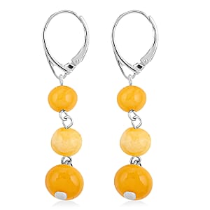 Butterscotch Amber Earrings in Sterling Silver