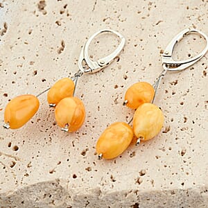 Butterscotch Amber Earrings in Sterling Silver