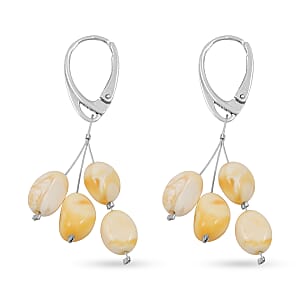 Butterscotch Amber Earrings in Sterling Silver