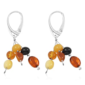 Baltic Amber Earrings in Sterling Silver